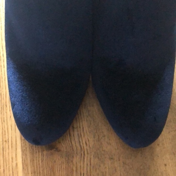 Steve Madden “Edit” Blue Velvet 4” Heeled Ankle Booties Size 10 Edgy Shoes Boots - Picture 8 of 16